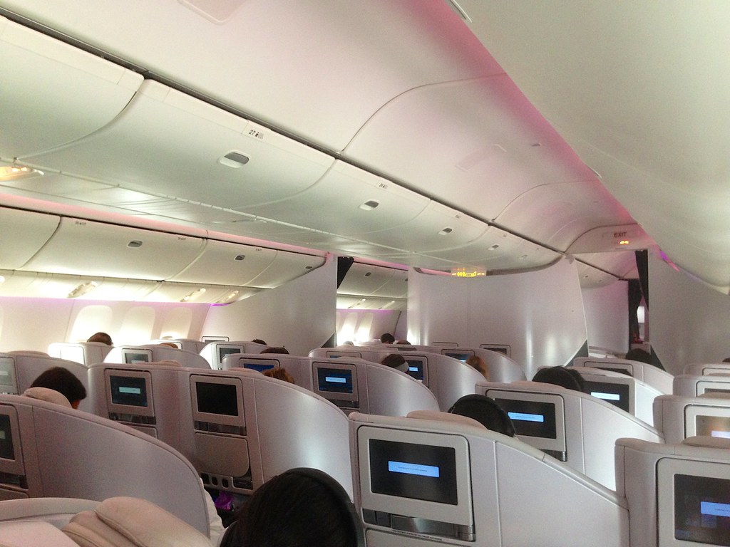 Air New Zealand 777 300ER - The Premium Economy cabin. This … - Flickr