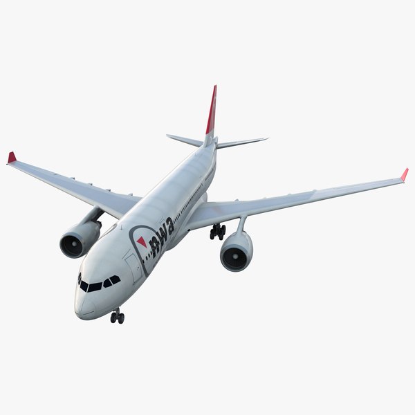 jet airliner airbus a330-200 3d max