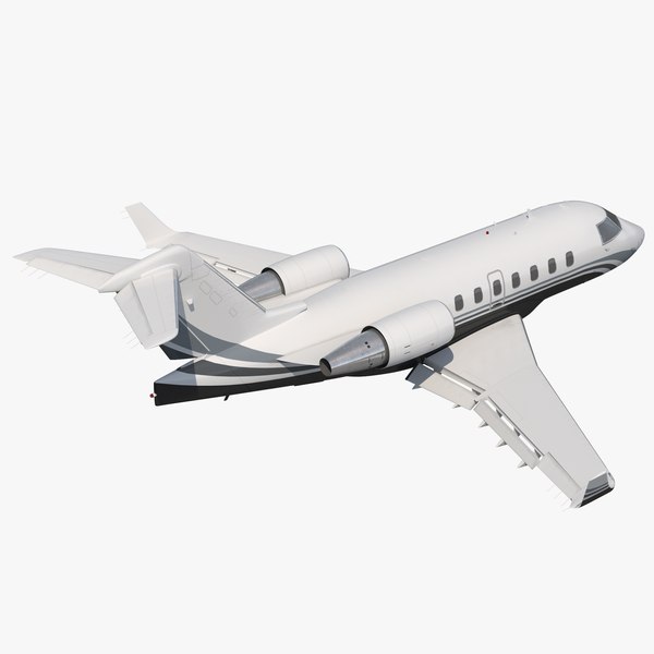 business jet bombardier challenger 3d max