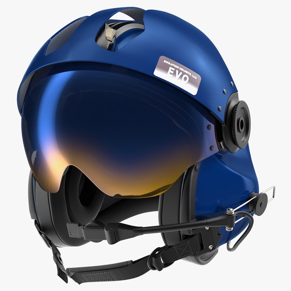 evolution 252 helicopter helmet 3D model