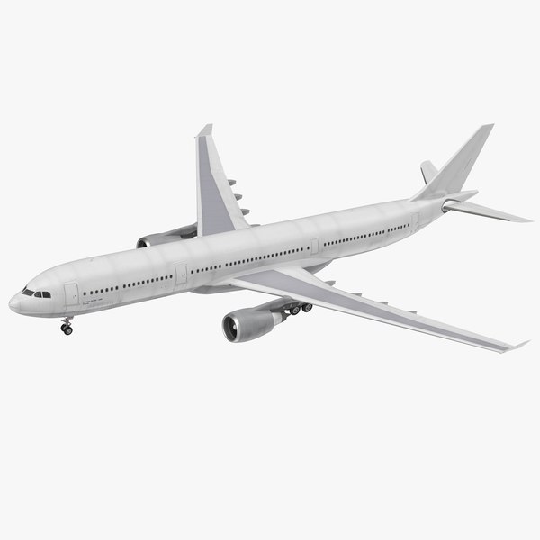 3D jet airliner airbus a330-300 model