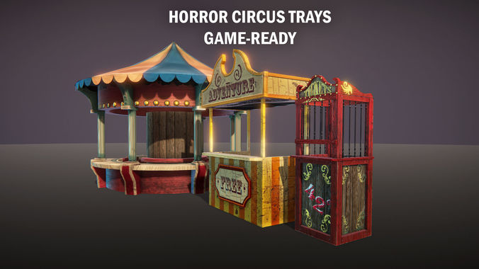 Horror circus trays