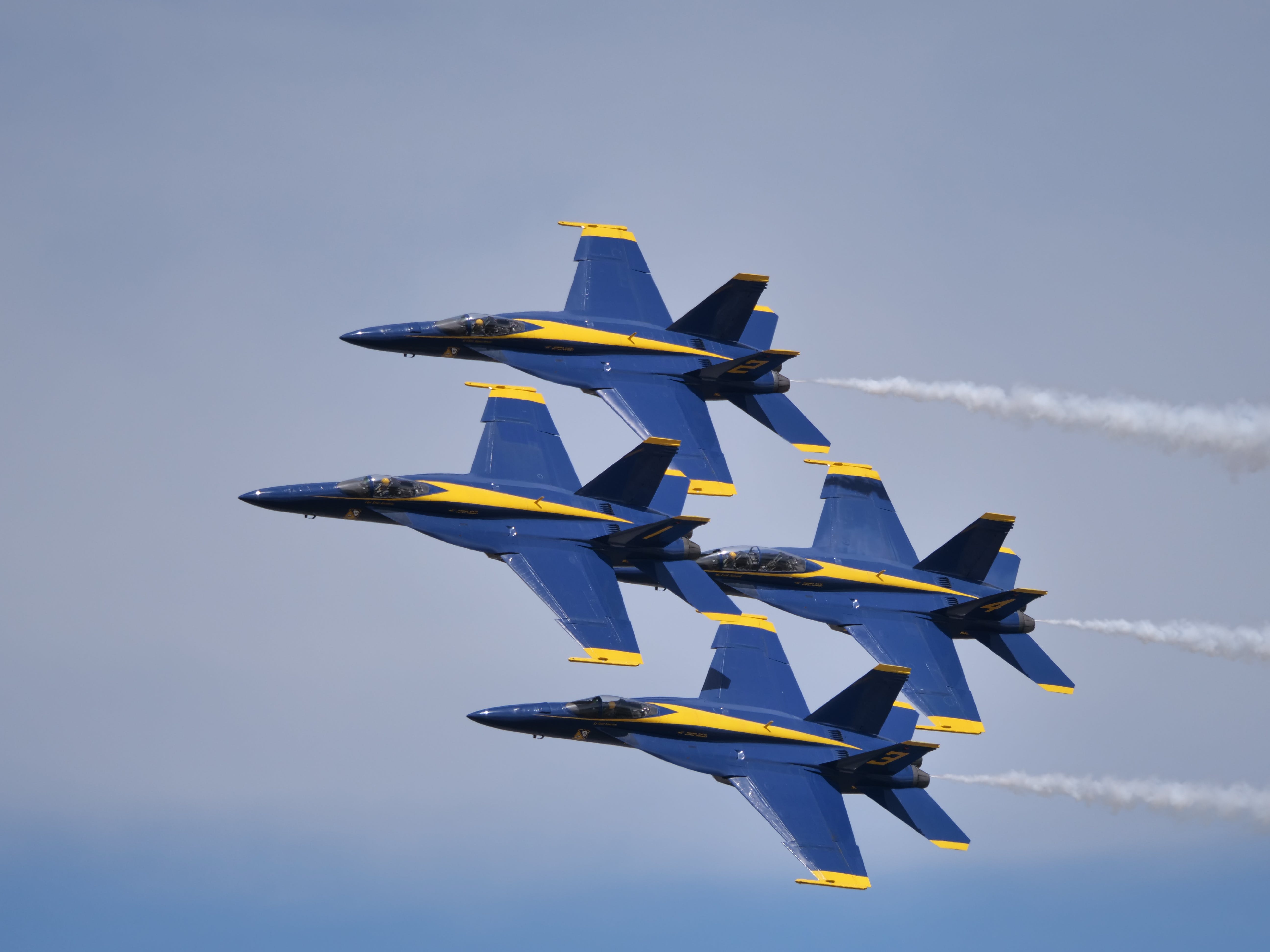 blue angels in the sky