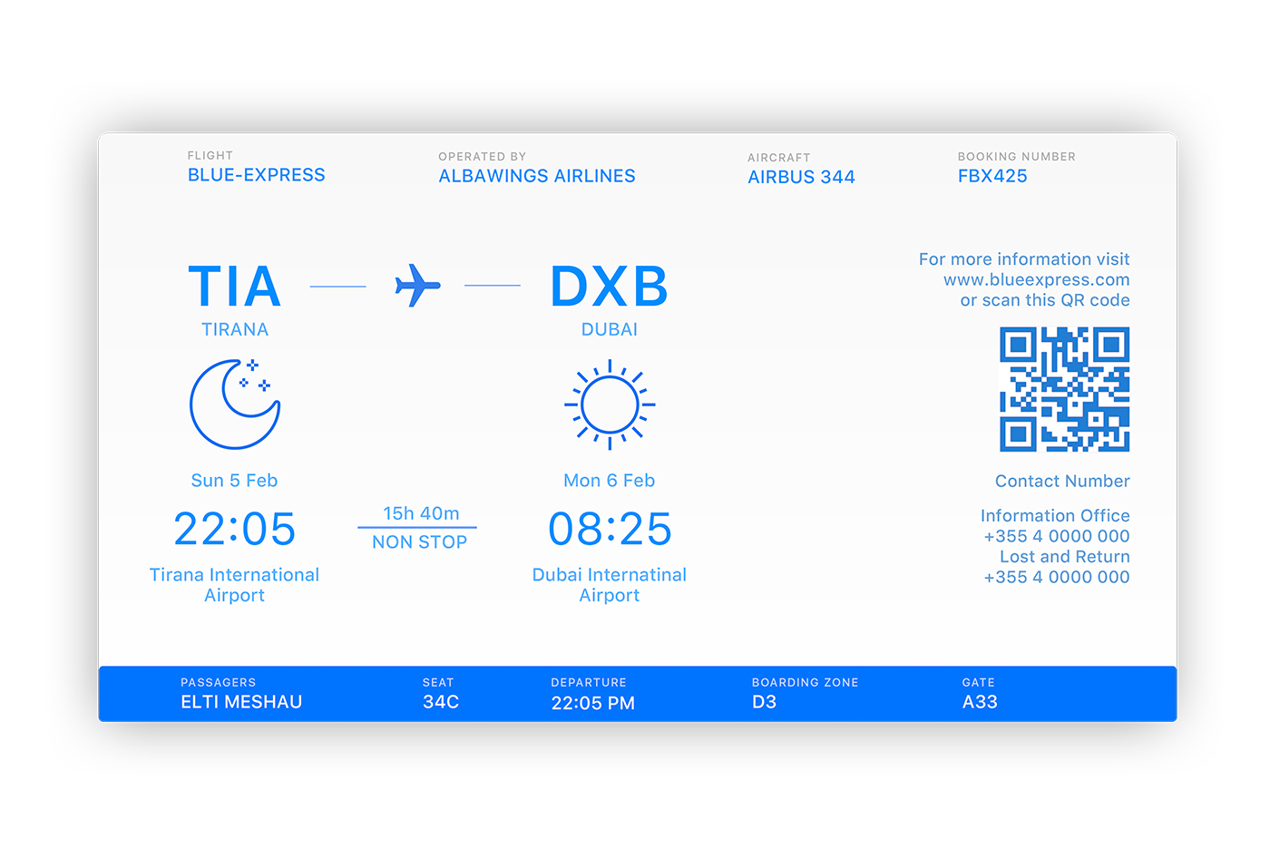 Flight Ticket on Behance
