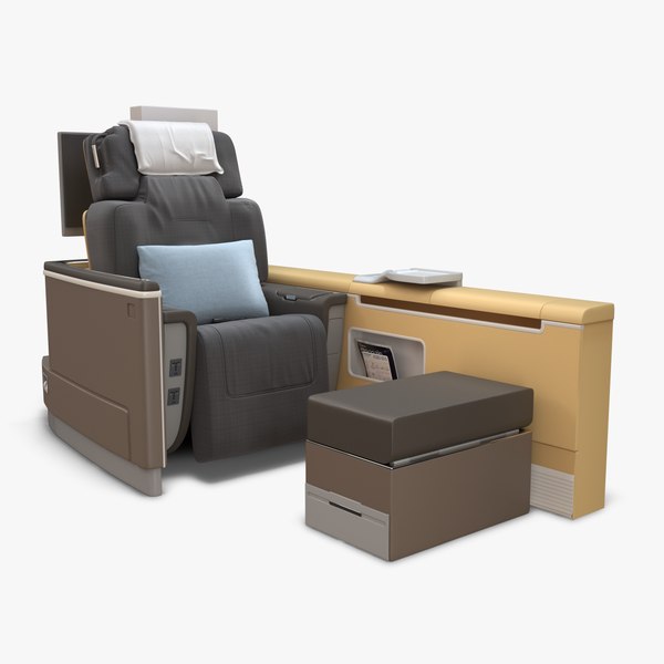 lufthansa 1st class seats 3D model