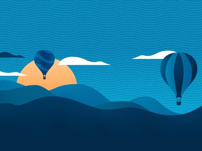 Love air art artwork balloon digital environment grain hills hot illustration illustrator landscape procreate rolling series texture vector vectoring vectorize